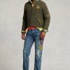 Zelené pánské bundy Ralph Lauren Brushed Fleece Bomber Zelené pánské bundy Ralph Lauren Brushed Fleece Bomber