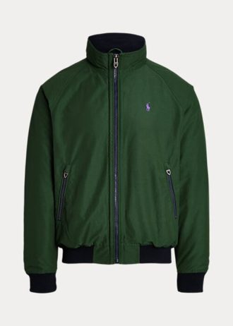 Zelené pánské bundy s raglánovými rukávy Ralph Lauren Zelené pánské bundy s raglánovými rukávy Ralph Lauren