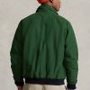 Zelené pánské bundy s raglánovými rukávy Ralph Lauren Zelené pánské bundy s raglánovými rukávy Ralph Lauren