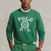 Zelená pánská fleecová mikina Ralph Lauren Logo