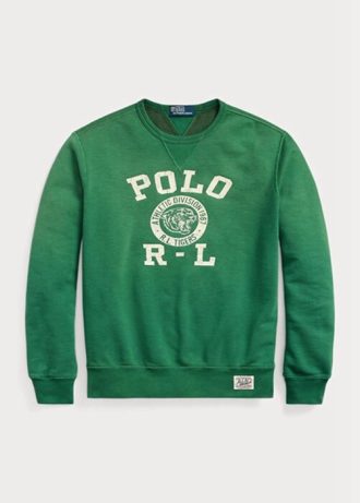 Zelená pánská fleecová mikina Ralph Lauren Logo