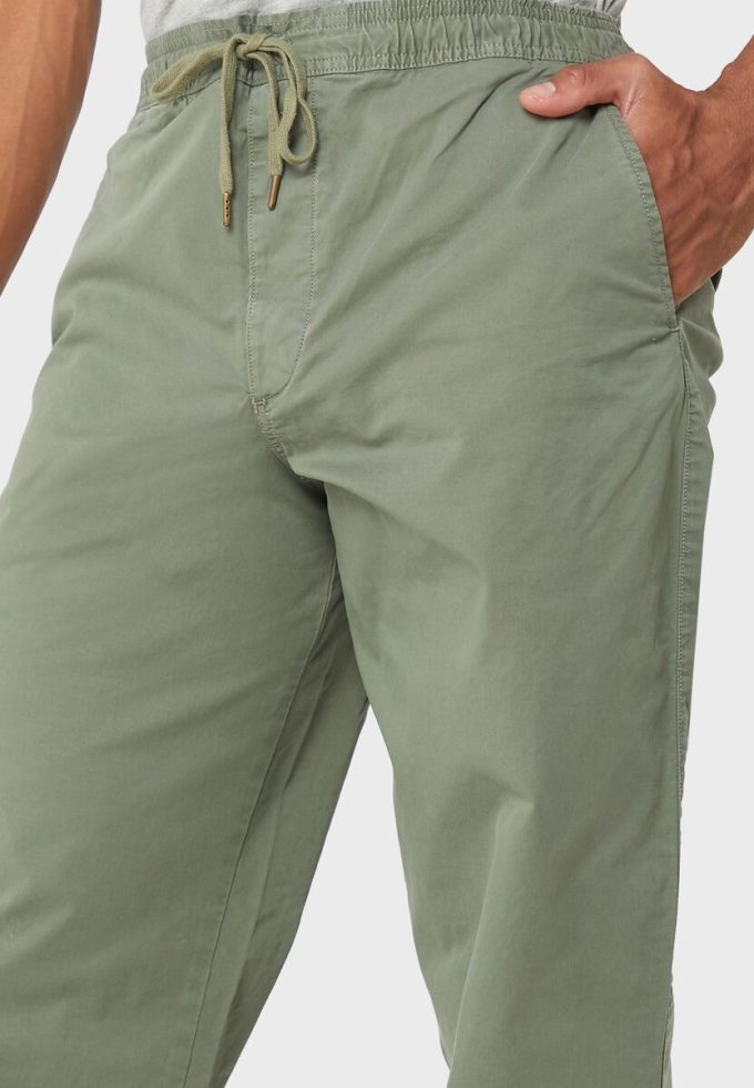 Zelené pánské kalhoty Ralph Lauren se stahovací šňůrkou uvolněného střihu Chinos