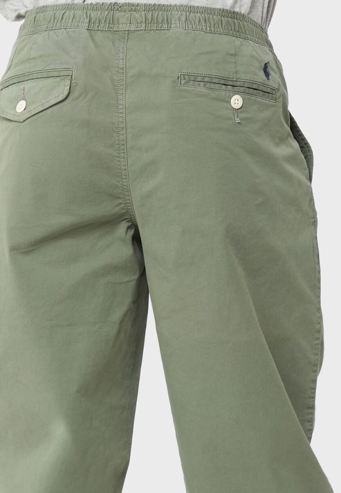 Zelené pánské kalhoty Ralph Lauren se stahovací šňůrkou uvolněného střihu Chinos
