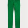 Zelené pánské kalhoty Ralph Lauren Stretch Slim Fit Chino Zelené pánské kalhoty Ralph Lauren Stretch Slim Fit Chino