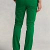 Zelené pánské kalhoty Ralph Lauren Stretch Slim Fit Chino Zelené pánské kalhoty Ralph Lauren Stretch Slim Fit Chino