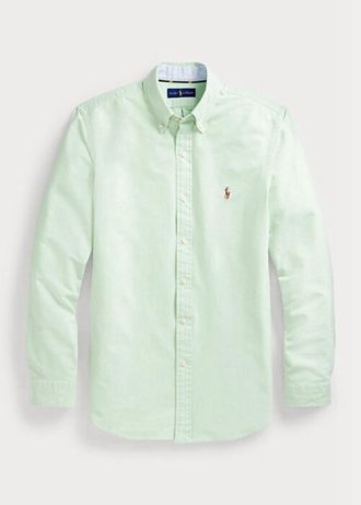 Zelené pánské košile Oxford Slim Fit Ralph Lauren Zelené pánské košile Oxford Slim Fit Ralph Lauren