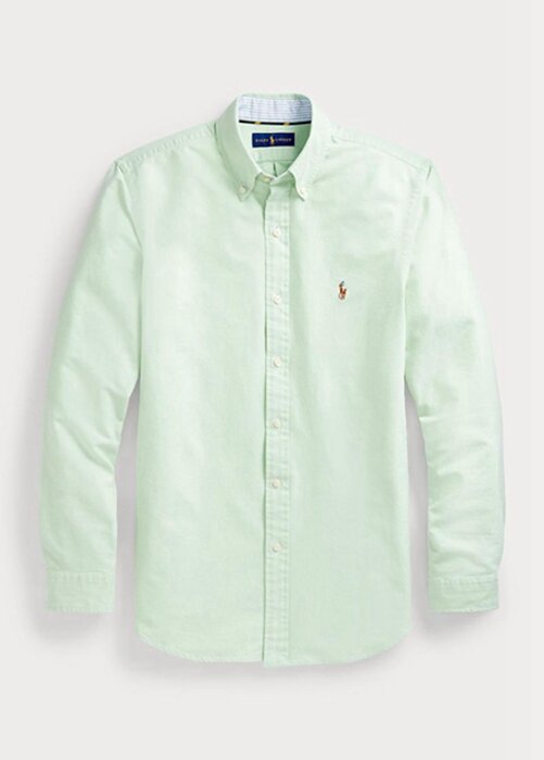 Zelené pánské košile Oxford Slim Fit Ralph Lauren Zelené pánské košile Oxford Slim Fit Ralph Lauren