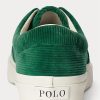 Zelené pánské manšestrové tenisky Ralph Lauren Keaton