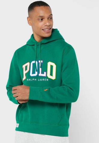 Zelená pánská mikina s logem Ralph Lauren