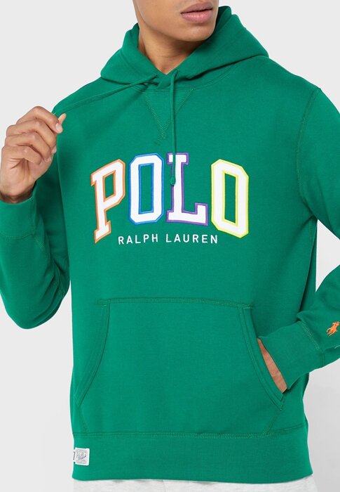 Zelená pánská mikina s logem Ralph Lauren Zelená pánská mikina s logem Ralph Lauren