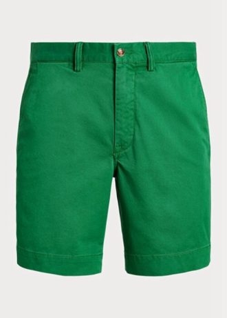 Zelené pánské šortky Ralph Lauren Stretch Straight Fit Chino