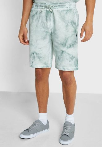 Zelené pánské šortky s potiskem Ralph Lauren