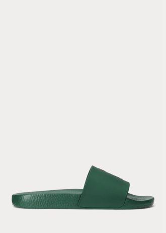 Zelené pánské pantofle Ralph Lauren Polo Bear