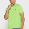 Zelené pánské polokošile Ralph Lauren Basic Mesh