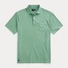 Zelené pánské polokošile Ralph Lauren Classic Fit Bavlna-Lan