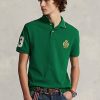 Zelené pánské polokošile Ralph Lauren Classic Fit Polo Crest Mesh Zelené pánské polokošile Ralph Lauren Classic Fit Polo Crest Mesh