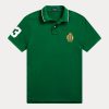 Zelené pánské polokošile Ralph Lauren Classic Fit Polo Crest Mesh Zelené pánské polokošile Ralph Lauren Classic Fit Polo Crest Mesh