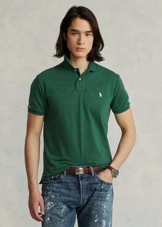 Zelené pánské polokošile Ralph Lauren Země