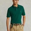 Zelené pánské polokošile Slim Fit Mesh Ralph Lauren Custom
