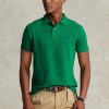 Zelené pánské polokošile Slim Fit Mesh Ralph Lauren Custom Zelené pánské polokošile Slim Fit Mesh Ralph Lauren Custom