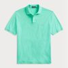 Zelené pánské polokošile Slim Fit Mesh Ralph Lauren Custom Zelené pánské polokošile Slim Fit Mesh Ralph Lauren Custom