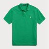Zelené pánské polokošile Slim Fit Mesh Ralph Lauren Custom Zelené pánské polokošile Slim Fit Mesh Ralph Lauren Custom