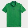Zelené pánské polokošile Slim Fit Mesh Ralph Lauren Custom Zelené pánské polokošile Slim Fit Mesh Ralph Lauren Custom