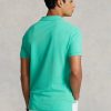 Zelené pánské polokošile Slim Fit Mesh Ralph Lauren Custom Zelené pánské polokošile Slim Fit Mesh Ralph Lauren Custom
