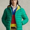 Zelené pánské sbalitelné vodoodpudivé bundy Ralph Lauren Zelené pánské sbalitelné vodoodpudivé bundy Ralph Lauren
