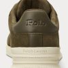 Zelené pánské semišové tenisky Ralph Lauren Heritage Court II