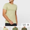 Zelená pánská trička Ralph Lauren 3 Pack Assorted Crew Neck