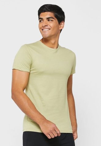 Zelená pánská trička Ralph Lauren 3 Pack Assorted Crew Neck