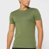 Zelená pánská trička Ralph Lauren 3 Pack Assorted Crew Neck