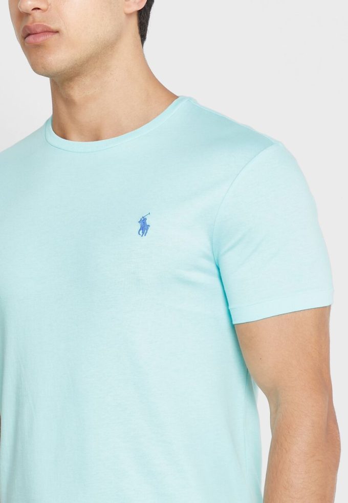 Zelená pánská trička Ralph Lauren Essential Crew Neck Zelená pánská trička Ralph Lauren Essential Crew Neck