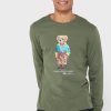 Zelená pánská trička Ralph Lauren Graphic Crew Neck Zelená pánská trička Ralph Lauren Graphic Crew Neck