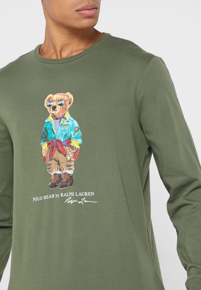 Zelená pánská trička Ralph Lauren Graphic Crew Neck Zelená pánská trička Ralph Lauren Graphic Crew Neck