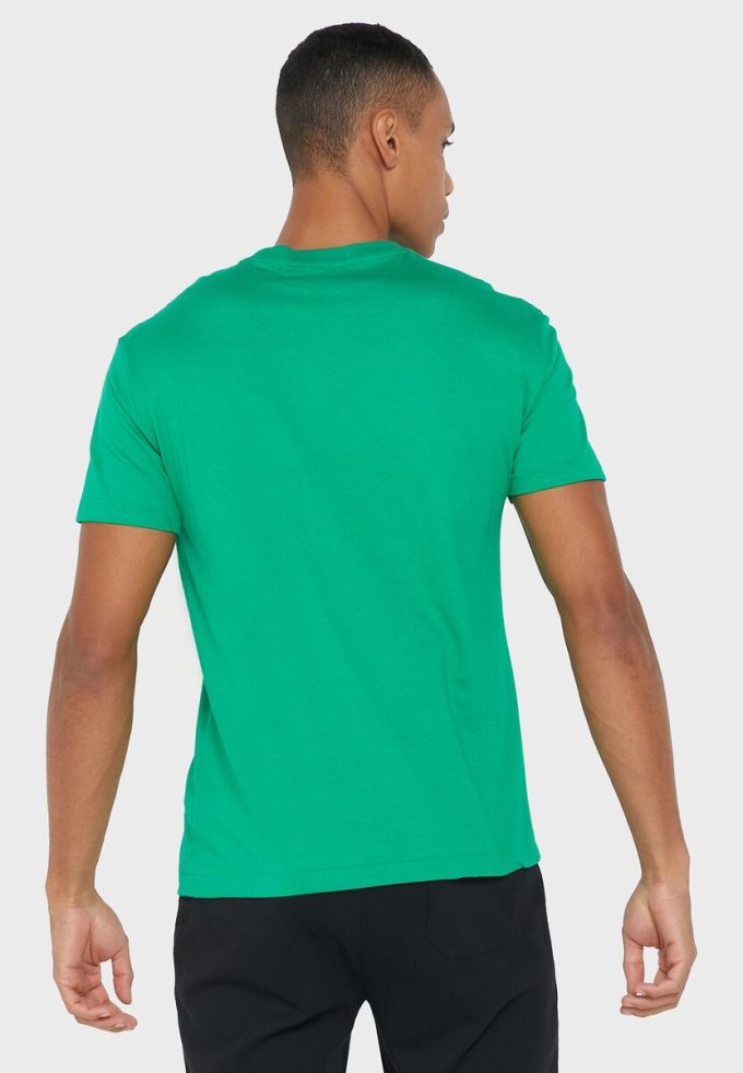 Zelená pánská trička Ralph Lauren Logo Crew Neck