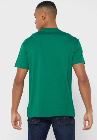 Zelená pánská trička Ralph Lauren Logo Crew Neck