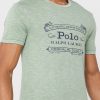 Zelená pánská trička Ralph Lauren Logo Crew Neck Zelená pánská trička Ralph Lauren Logo Crew Neck