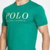 Zelená pánská trička Ralph Lauren Logo Crew Neck