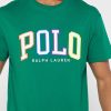 Zelená pánská trička Ralph Lauren Logo Crew Neck Zelená pánská trička Ralph Lauren Logo Crew Neck