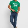 Zelená pánská trička Ralph Lauren Logo Crew Neck