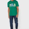 Zelená pánská trička Ralph Lauren Logo Crew Neck Zelená pánská trička Ralph Lauren Logo Crew Neck