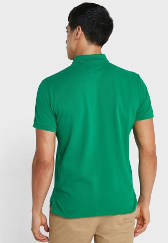 Zelené pánské základní polokošile Ralph Lauren
