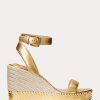 Zlatá dámská kovová espadrilka Ralph Lauren Hilarie Zlatá dámská kovová espadrilka Ralph Lauren Hilarie