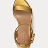 Zlatá dámská kovová espadrilka Ralph Lauren Hilarie Zlatá dámská kovová espadrilka Ralph Lauren Hilarie