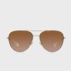 Zlaté dámské sluneční brýle Ralph Lauren 0Ra4139 Aviator
