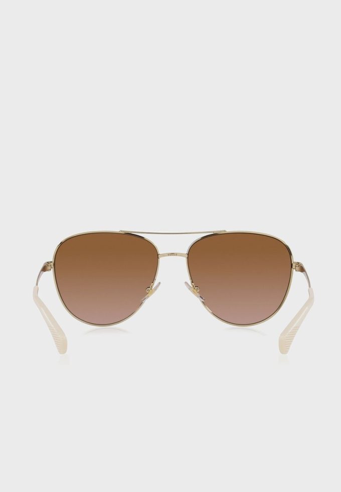 Zlaté dámské sluneční brýle Ralph Lauren 0Ra4139 Aviator
