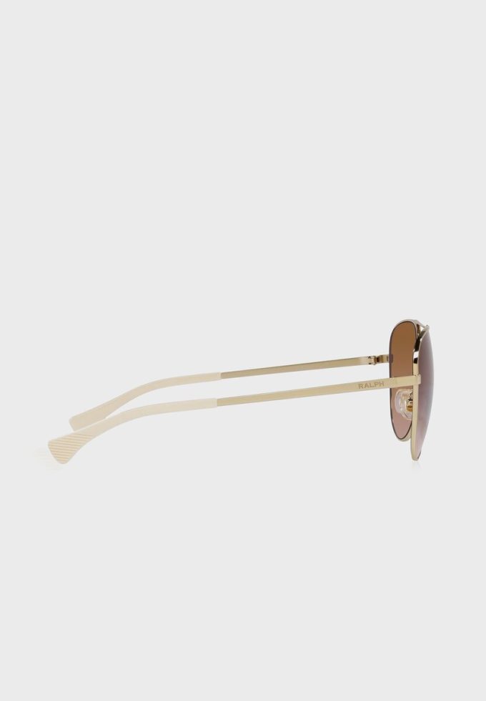 Zlaté dámské sluneční brýle Ralph Lauren 0Ra4139 Aviator